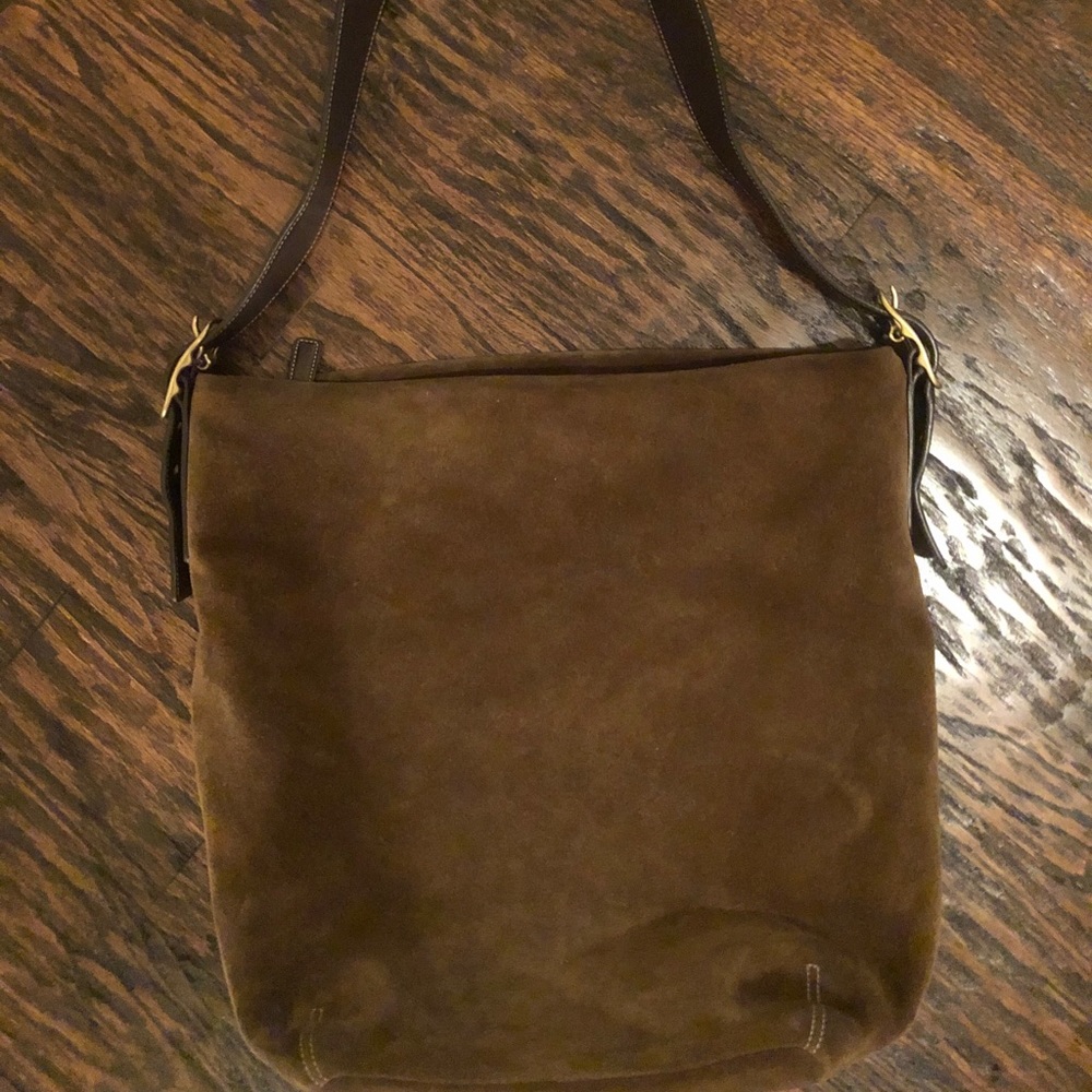 NWOT- Vintage Authentic Coach suede hobo bag